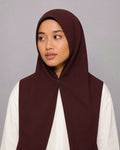 Instant Hijab With Built in Magnets-Wine