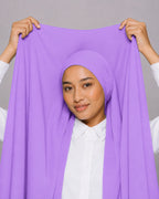 Instant Hijab With Built in Magnets-Lilac