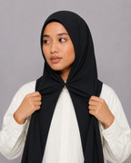 Instant Hijab With Built in Magnets-Black