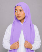 Instant Hijab With Built in Magnets-Lilac