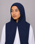 Instant Hijab With Built in Magnets-Navy Blue