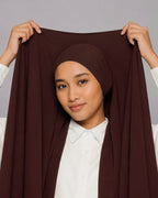 Instant Hijab With Built in Magnets-Wine
