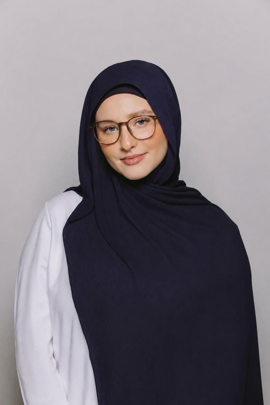 Midnight Ocean-Instant Hijab With Built in Magnets