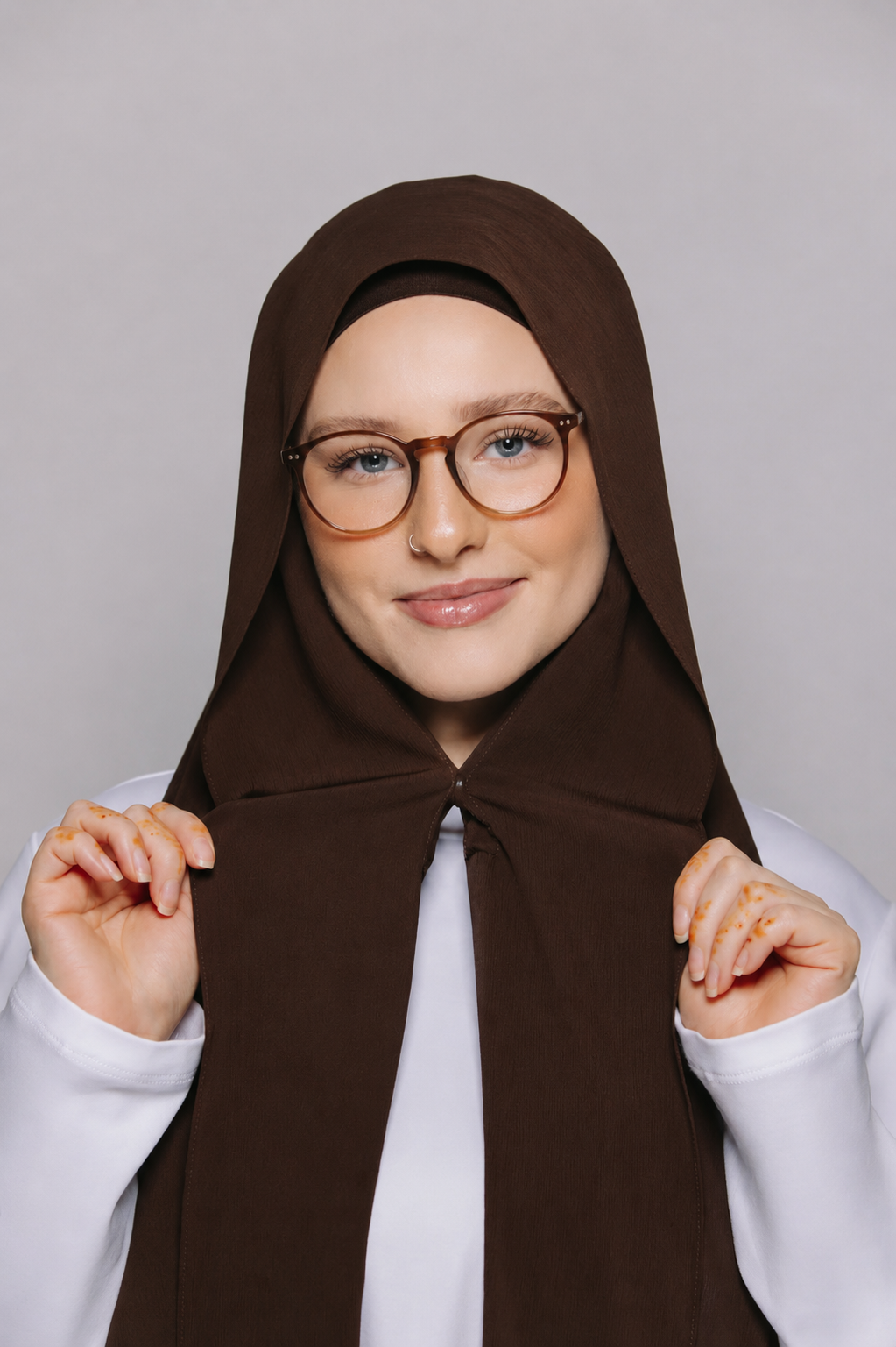 Chocolate Brown-Instant Hijab With Built in Magnets