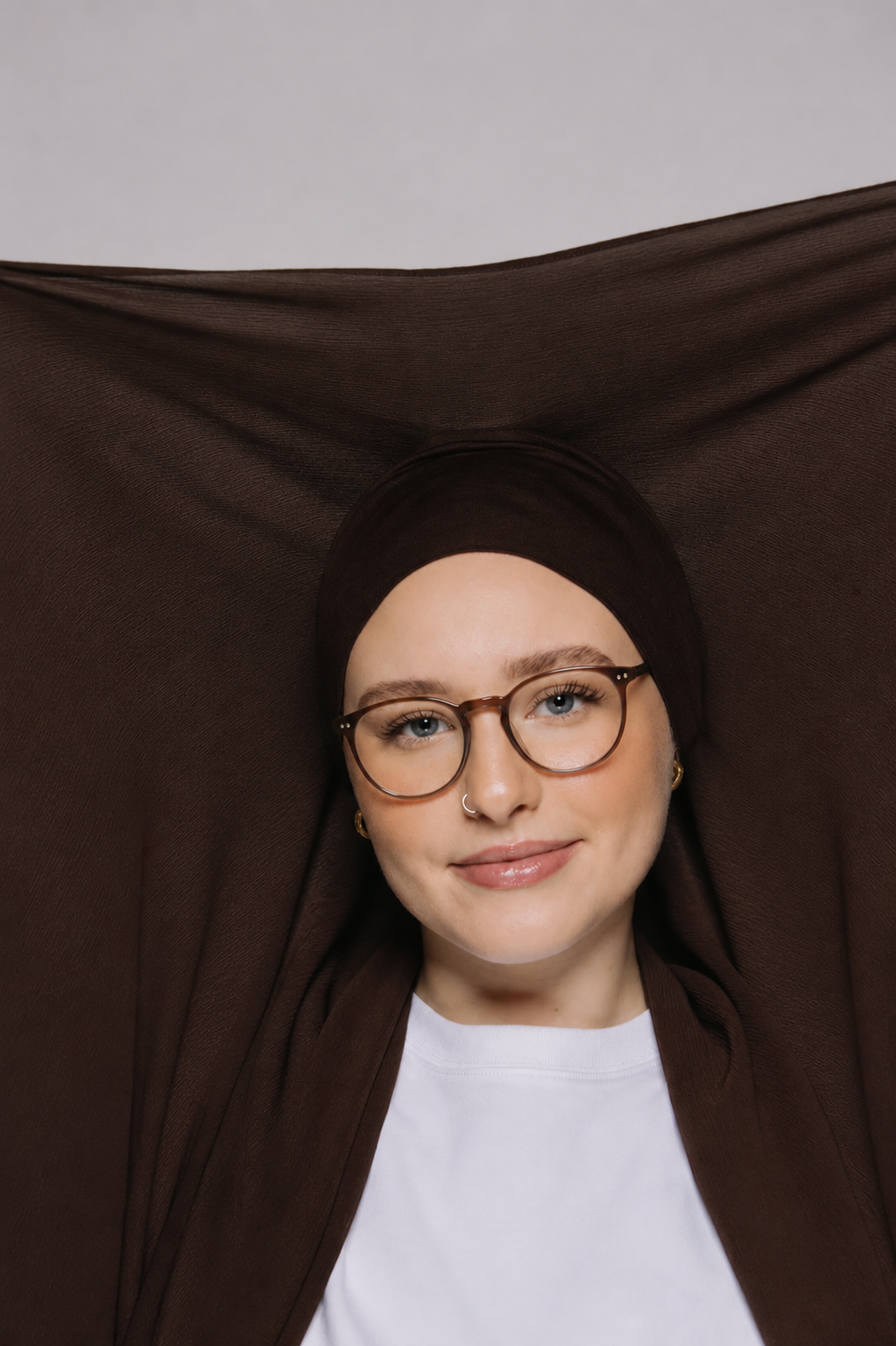 Chocolate Brown-Instant Hijab With Built in Magnets