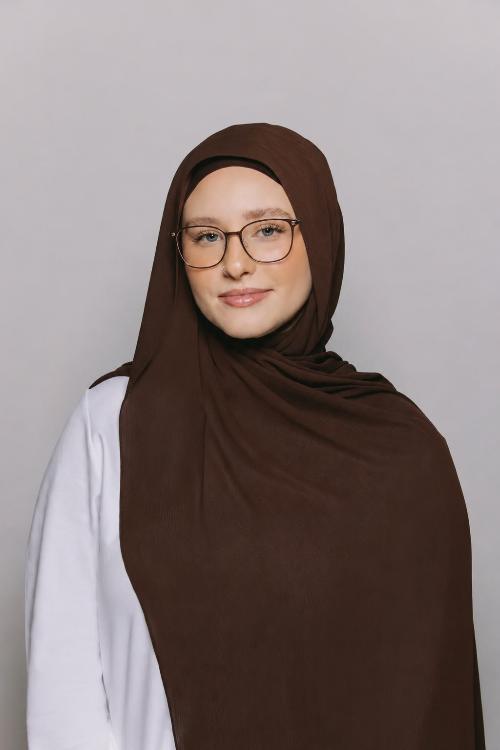 Chocolate Brown-Instant Hijab With Built in Magnets