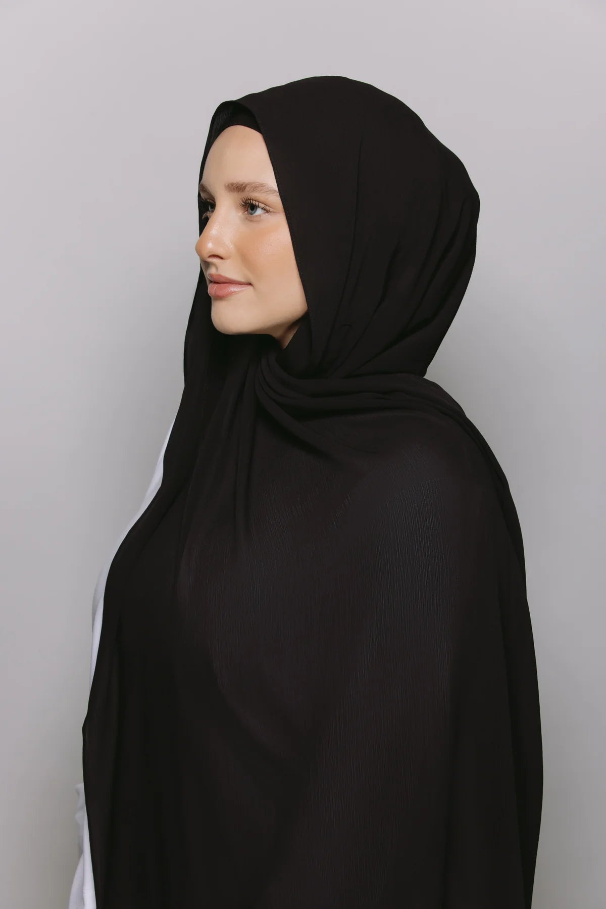 Instant Hijab With Built-in- Magnets-Black