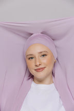 Instant Hijab With Built-in- Magnets-Dusty Lilac