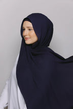 Instant Hijab With Built-in- Magnets-Midnight Ocean