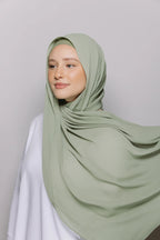 Instant Hijab With Built-in- Magnets-Sage Green