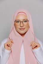 Blush Pink-Instant Hijab With Built in Magnets