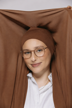 Rust Brown-Instant Hijab With Built in Magnets