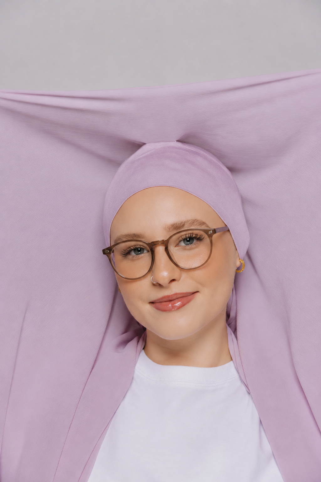 Dusty Lilac-Instant Hijab With Built in Magnets