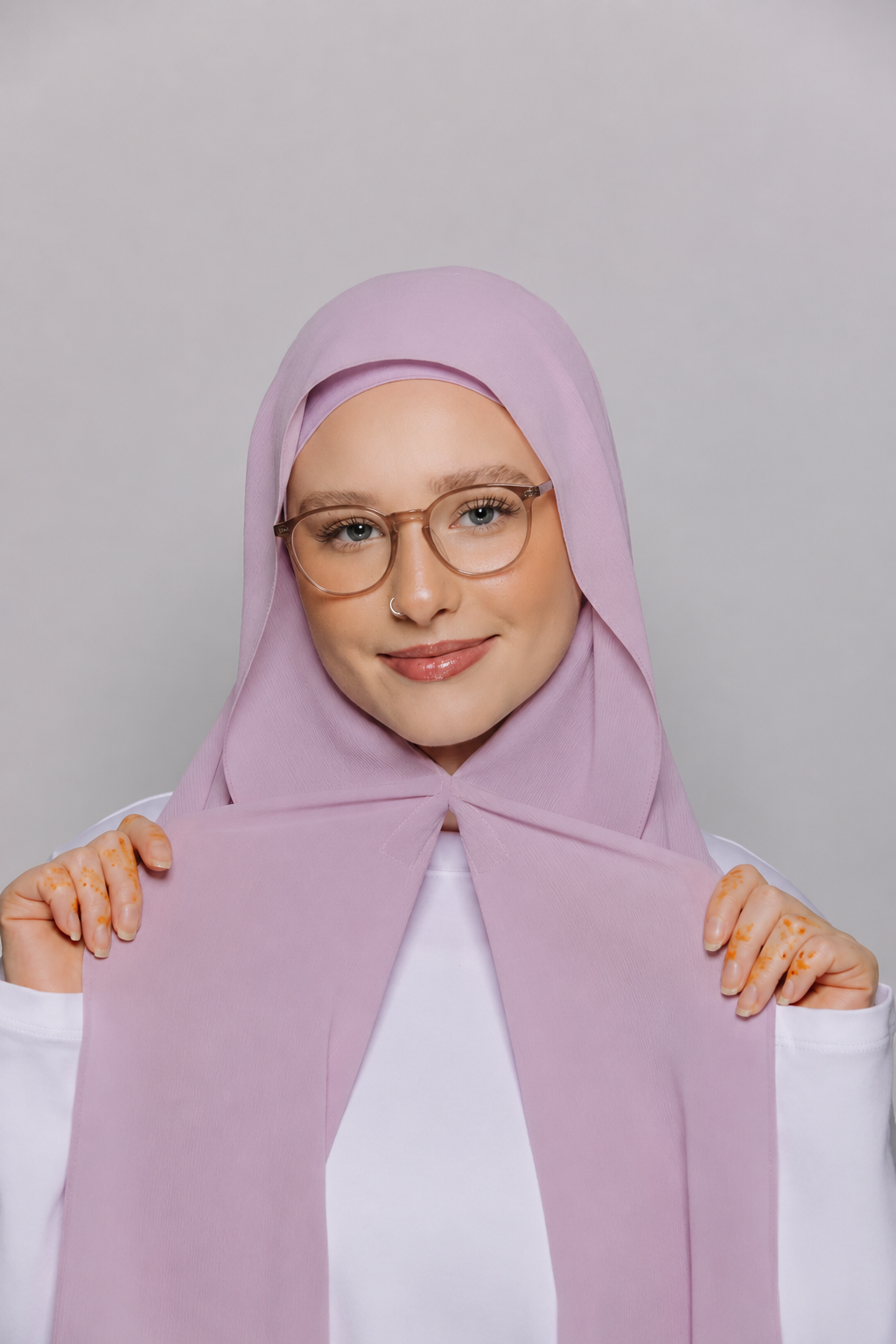 Dusty Lilac-Instant Hijab With Built in Magnets