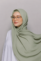 Sage Green-Instant Hijab With Built in Magnets