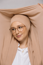 Nude Beige-Instant Hijab With Built in Magnets