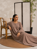 Mocha Grace Classic Abaya