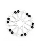 Turkish Hijab Pins-Black & White